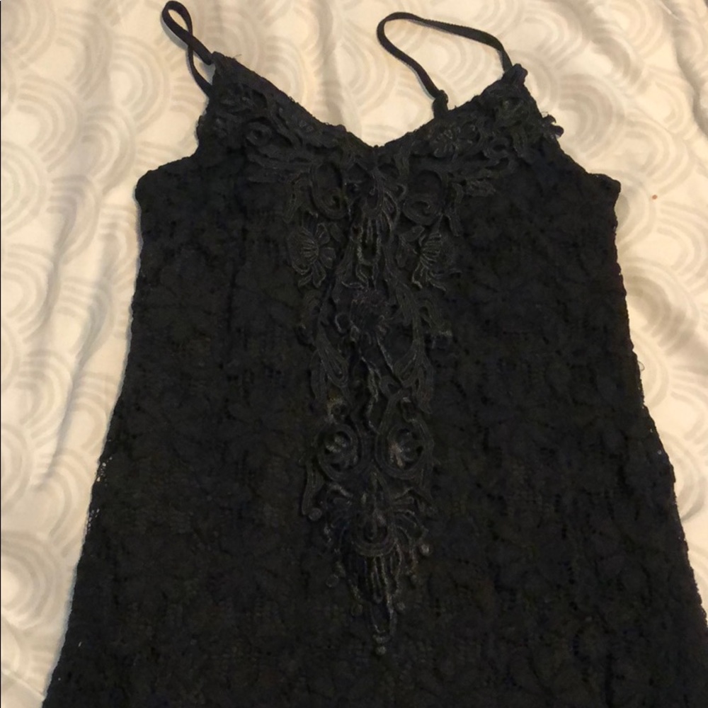 Lace black dress
